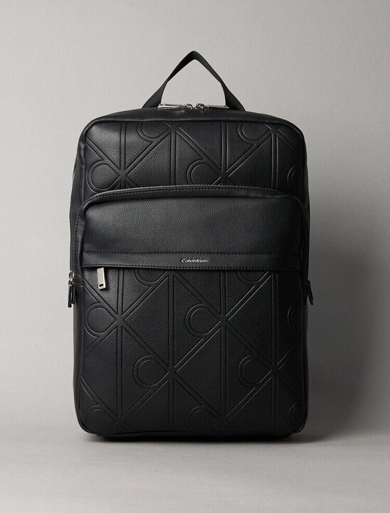 Embossed CK Emblem Slim Backpack
