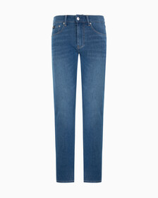 Ultimate Stretch Modern Taper Jeans, MID BLUE, hi-res