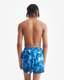 Blurred Camouflage Print Medium Drawstring Swim Shorts, Ip Blurred Camo Blue Aop, hi-res