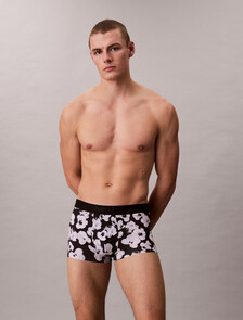 Low Rise Trunks - CK Black, BUTTERCUP FLORAL BLACK, hi-res