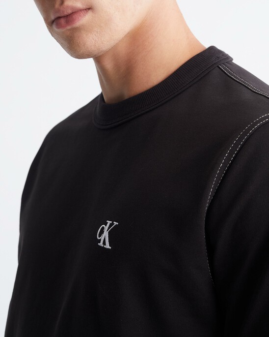 Modern Workwear Contrast Topstitch Tee