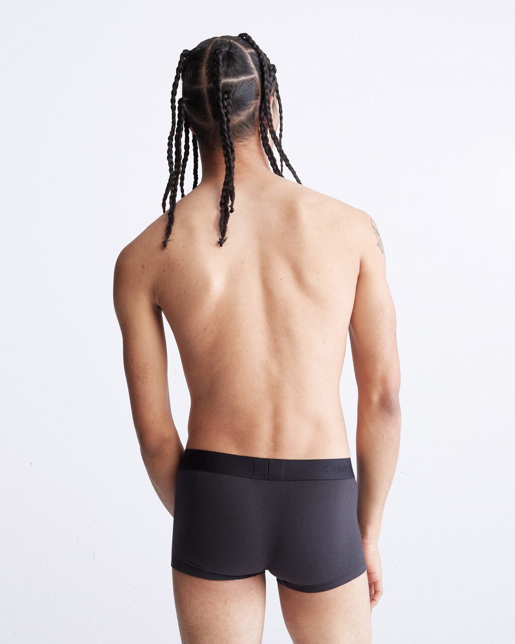 CK Black Ultra Soft Cashmere Low Rise Trunks, Black, hi-res