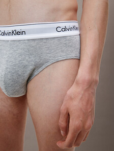 Icon Cotton Stretch Hip Brief - 2 Pack, 1 Grey Heather / 1 Black, hi-res