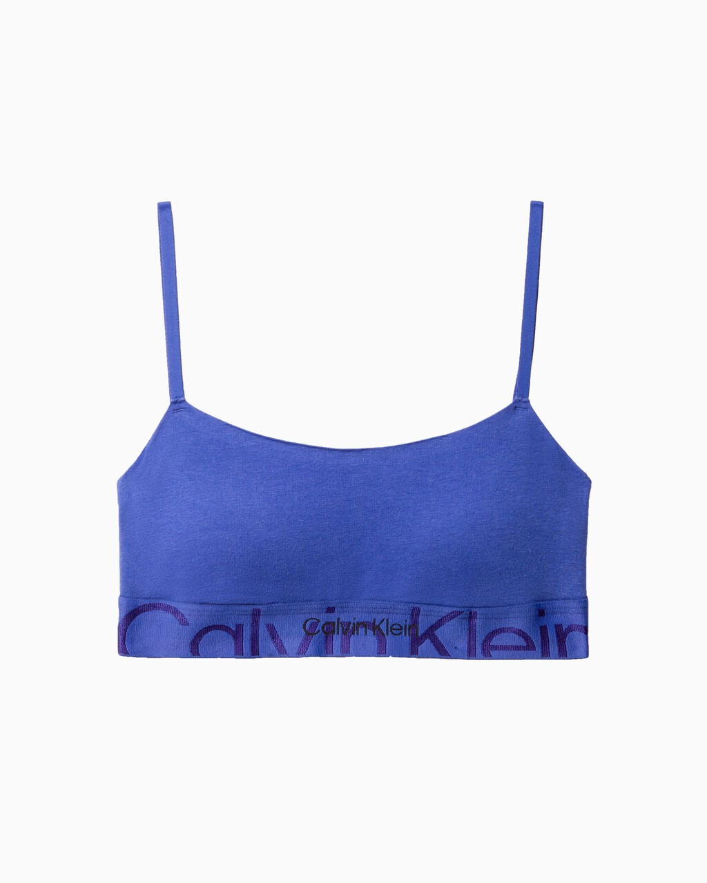 Embossed Icon Cotton Lightly Lined Bralette, Clematis, hi-res