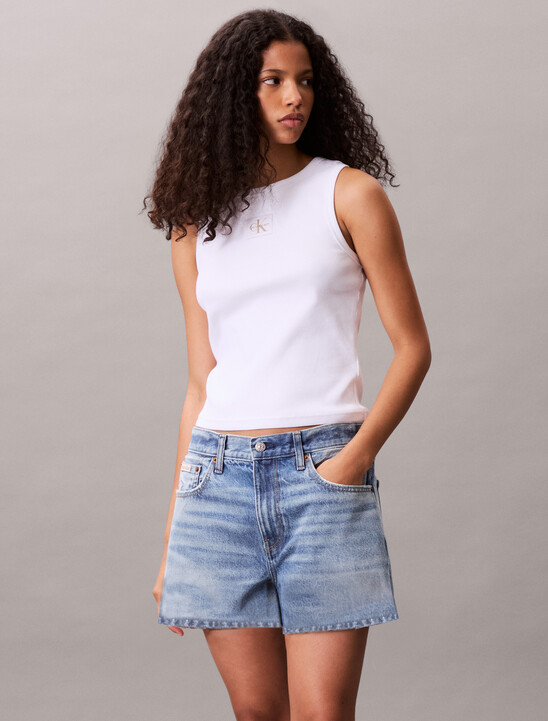 Cotton Stretch Rib Tank Top