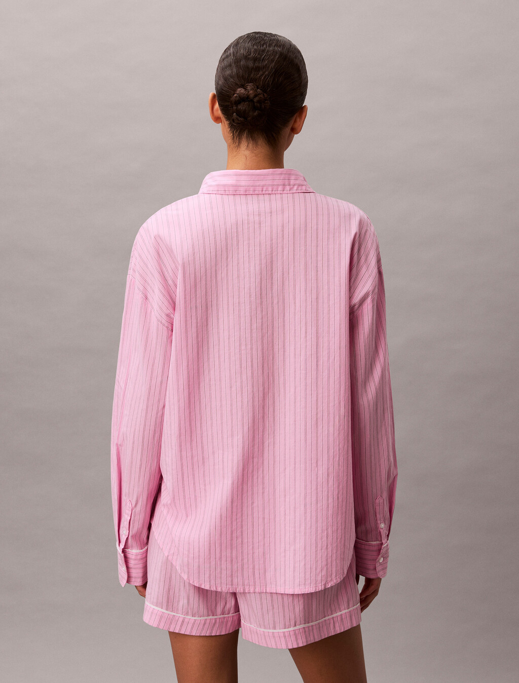 Valentine's Day Capsule Stripe Sleep Shirt, 19471 TRAIL STRIPE+PINK ESSENCE, hi-res