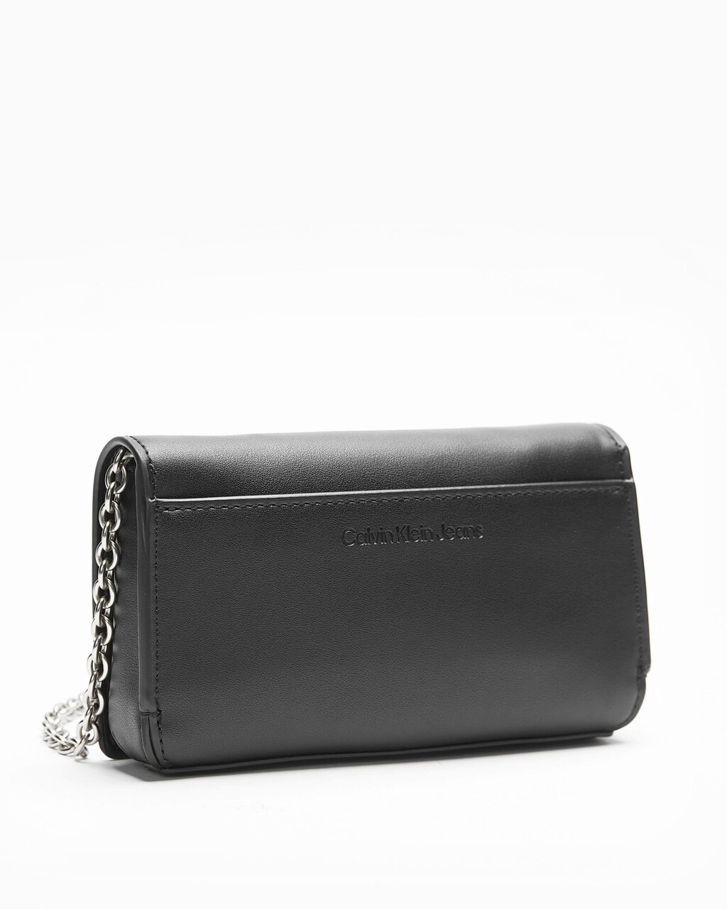 SCULPTED FLAP PHONE CROSSBODY BAG, BLACK, hi-res