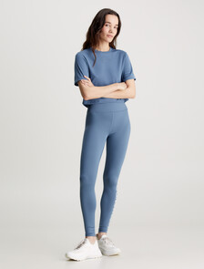 Cropped Gym T-shirt, CERAMIC BLUE, hi-res