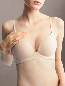 Invisibles Line Extension Push Up Plunge Bra, Beechwood, hi-res
