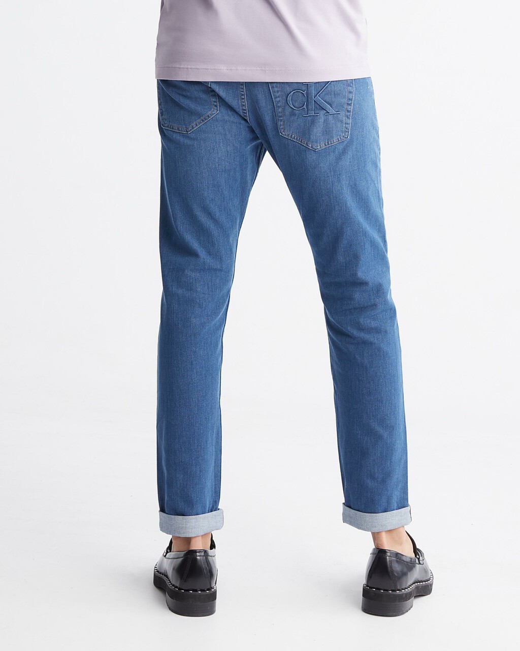 Ultimate Stretch Modern Taper Jeans, MID BLUE, hi-res