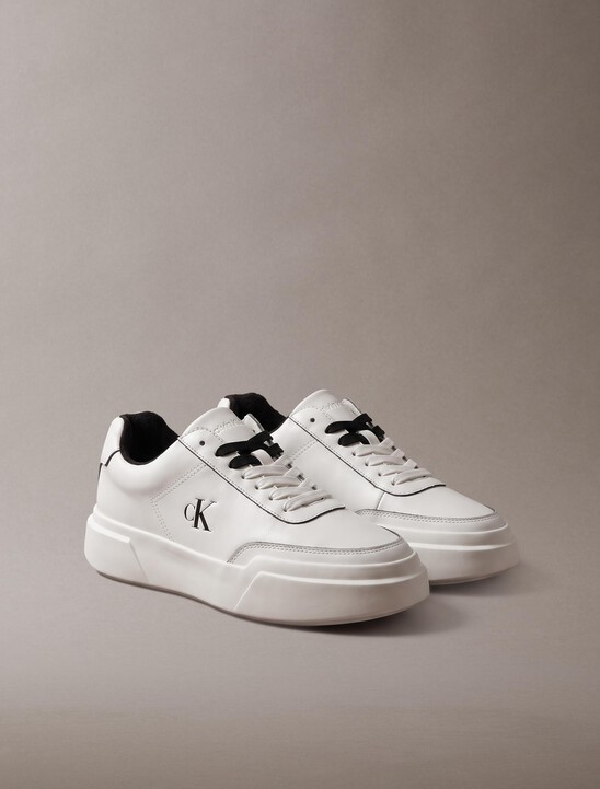 Leather Durable Traction Chunky Trainers