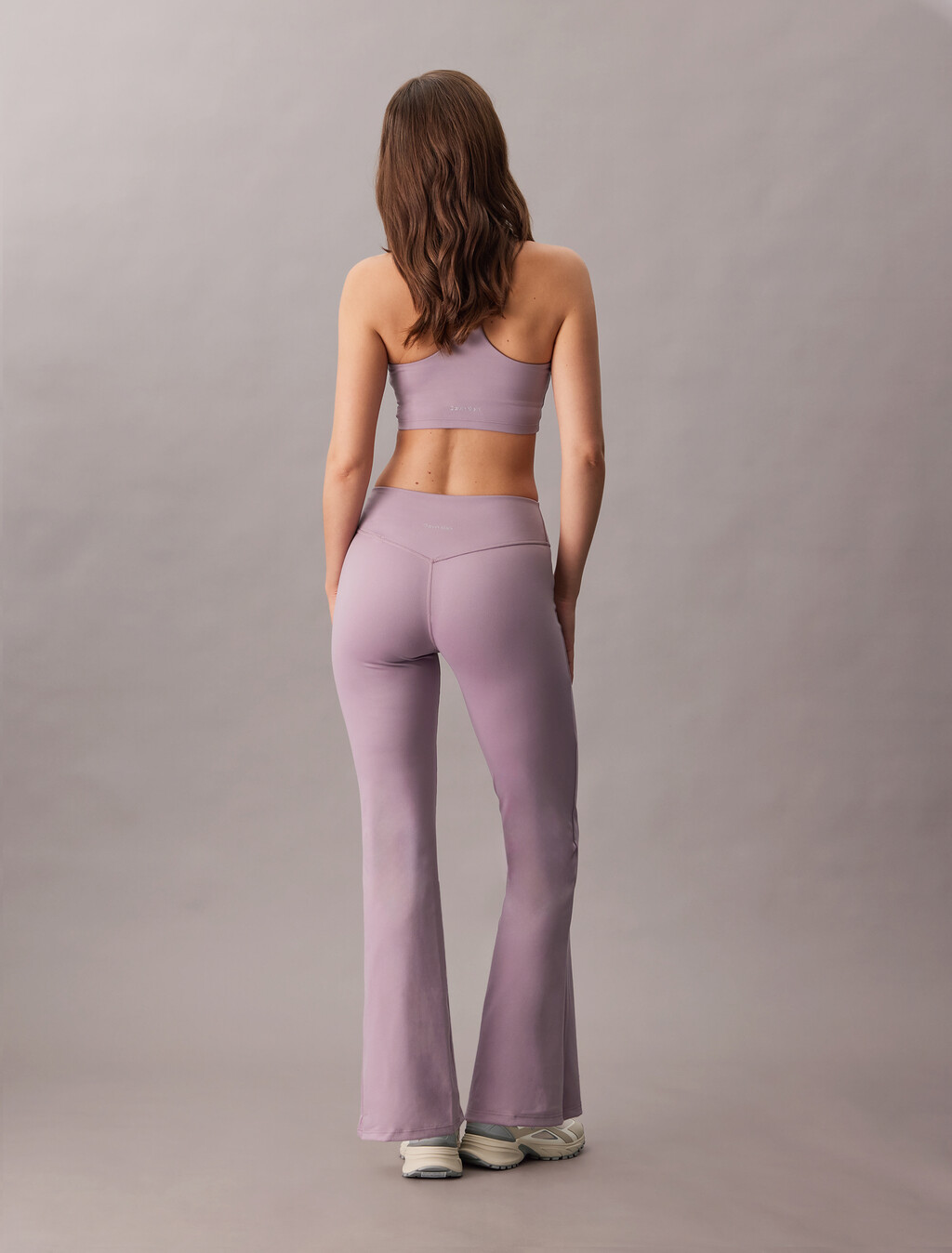 Quick-Dry Flared Gym Leggings, Coy Purple, hi-res