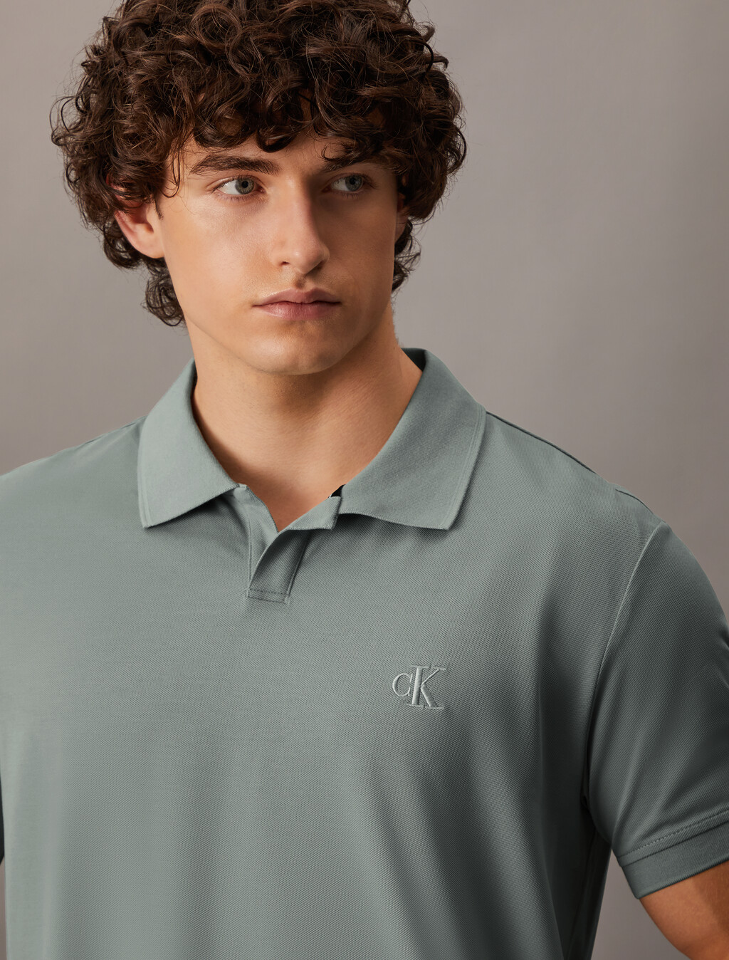 Cooling Short Sleeve Polo, Slate Gray, hi-res