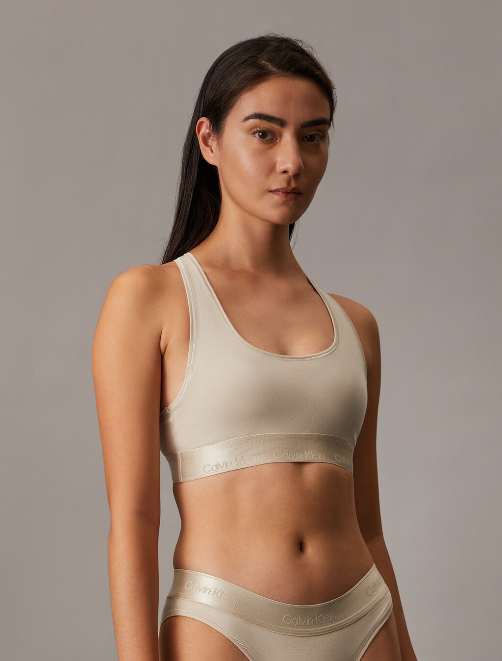 Icon Cotton Lightly Lined Bralette, Cocoon, hi-res