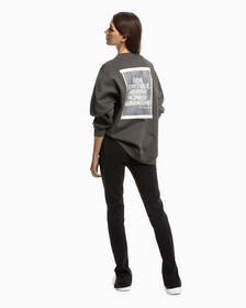 Ultimate Stretch Freefit High Rise Body Skinny Jeans, Washed Black Embro Logo Hem, hi-res