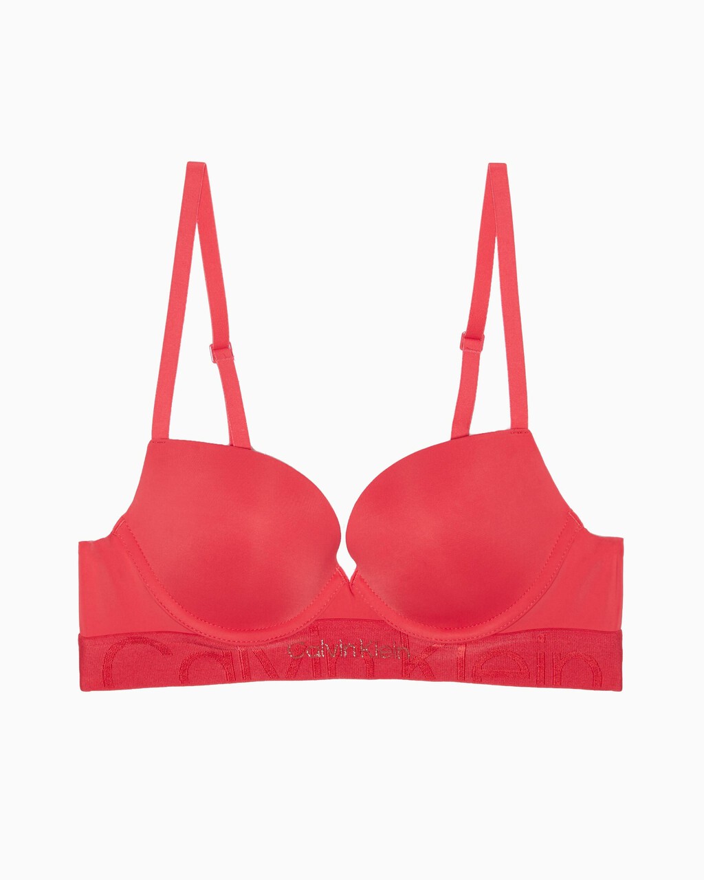 Embossed Icon Micro Push Up Plunge Bra