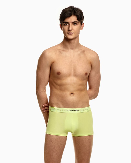 EMBOSSED ICON MICROFIBER LOW RISE TRUNKS