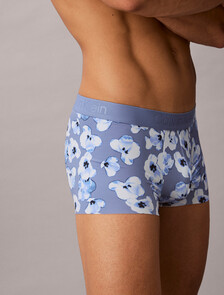 Low Rise Trunks - CK Black, BUTTERCUP FLORAL BLUE TULIP, hi-res