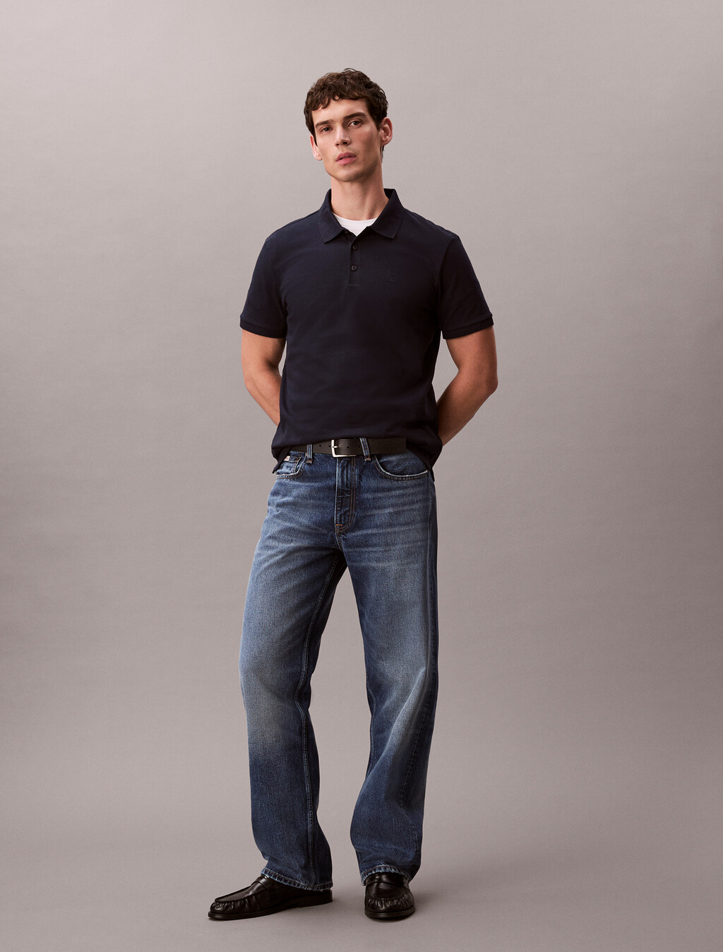Classic Monogram Polo, Dark Sapphire, hi-res