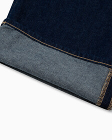Linen Wide Leg Jeans, Denim Rinse, hi-res