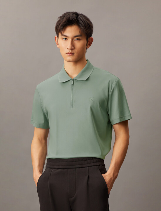 Smooth Cotton UV Protect Half Zip Pollo