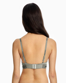 REIMAGINED HERITAGE LIGHTLY LINED DEMI BRA, Grey Heather, hi-res