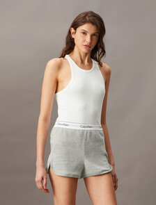 Cotton Stretch Sleep Tank Top, White, hi-res