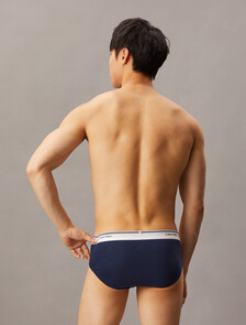 Cotton Stretch Balance Hip Briefs 3 Pack, Black/Turbulence/Blue Shadow, hi-res