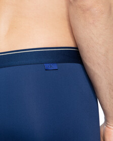 CK One Print Micro Low Rise Trunks, Perth Blue, hi-res