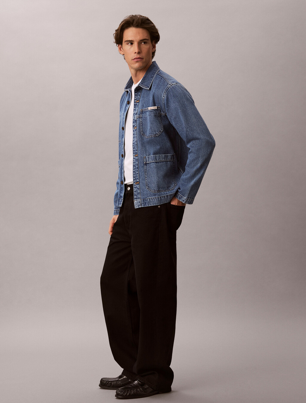 Lightweight Eco Cool Denim Shirt Jacket, BLUE EAGLE 88, hi-res