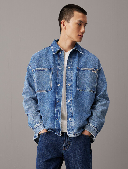 Oversized Denim Shirt Jacket