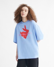 YEAR OF THE RABBIT RELAXED FIT TEE, HYDRANGEA, hi-res
