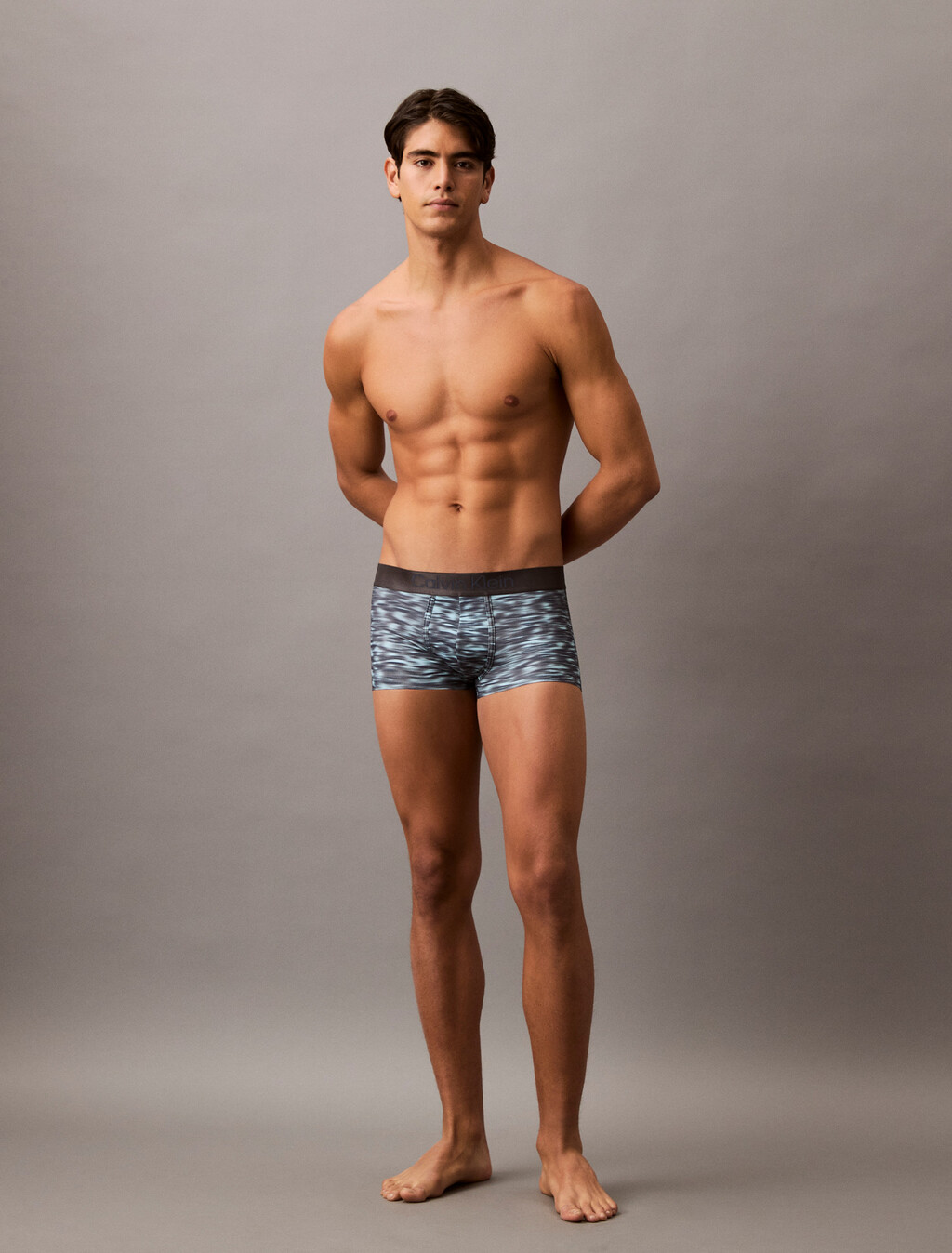 Brushed Microfiber Stretch Low Rise Trunk, 18843 DOWNPOUR PRINT+SPEAKEASY, hi-res