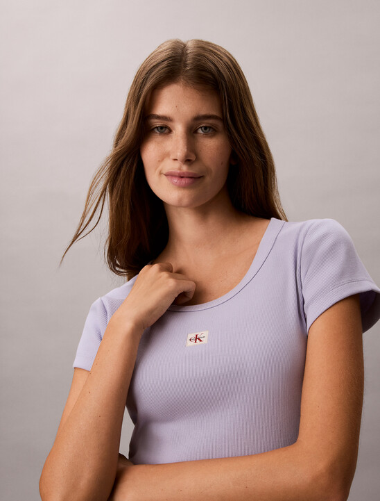 Cotton Stretch Rib Baby Tee