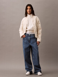 Cotton Terry Zip Up Jacket, Tofu, hi-res
