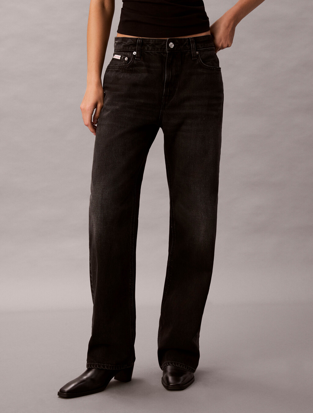 90's Straight Jeans, CK SANDED BLACK, hi-res