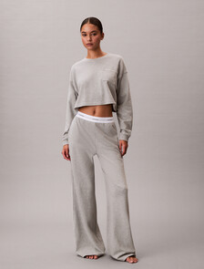 Logo Cotton Jersey Pyjama Pants, B10 Grey Heather, hi-res
