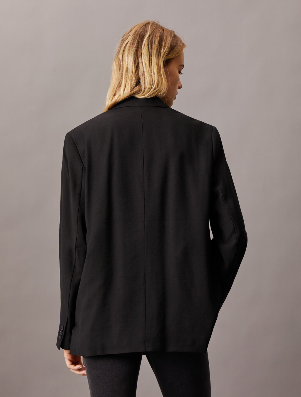 Casual Tech Viscose Blazer, Ck Black, hi-res