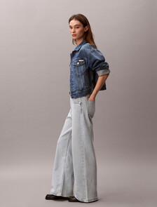 COOLMAX Washed High Rise Wide Leg Jeans, WASHED LIGHT INDIGO, hi-res