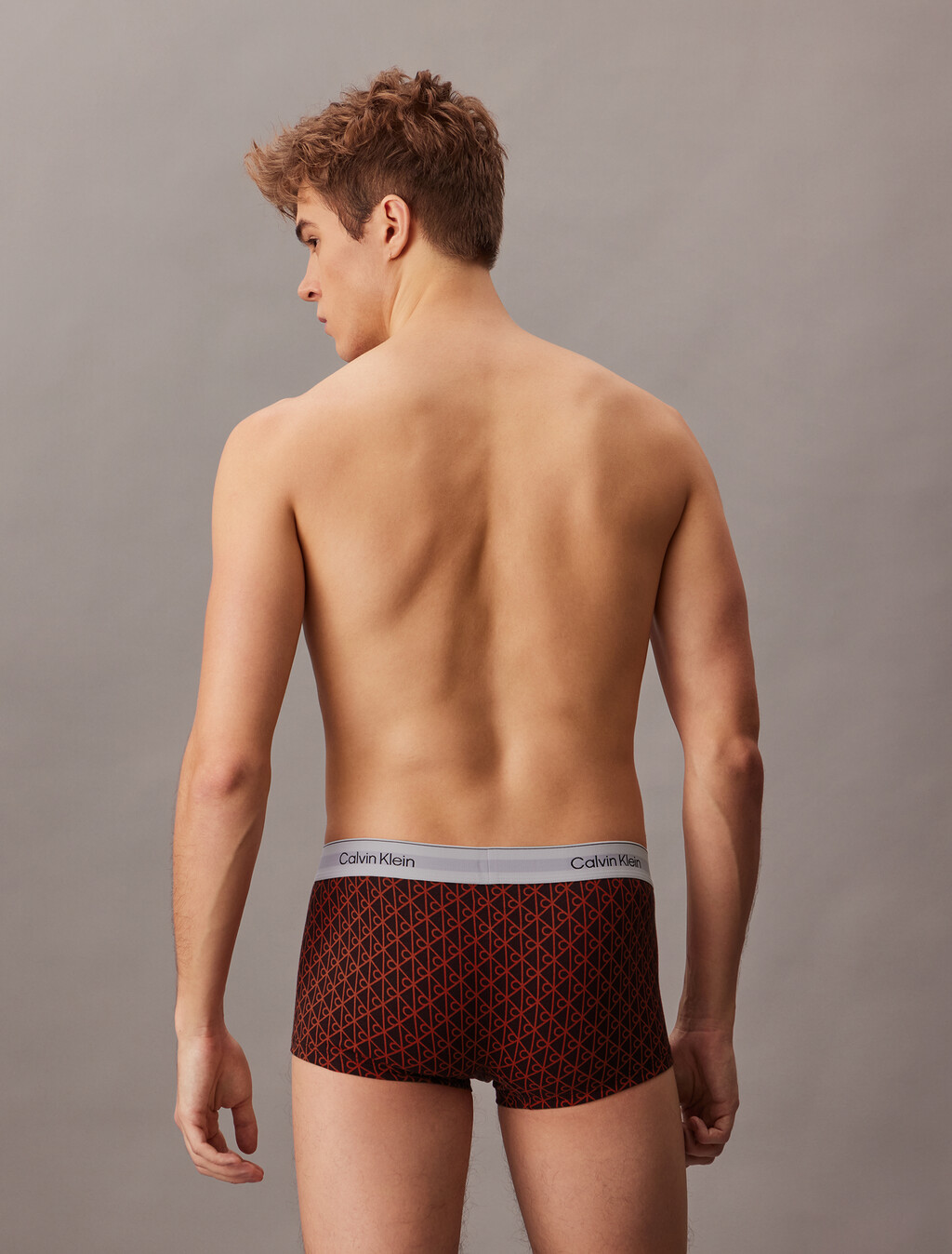 3 Pack Low Rise Trunks - Icon Cotton Stretch, Black/Seamless Emblem_Dark Berry/Adrenaline Rush, hi-res