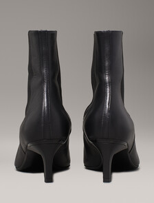 Leather Heeled Chelsea Boots, Ck Black, hi-res