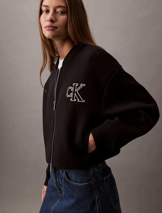 Oversized  Zip Bomber Jacket