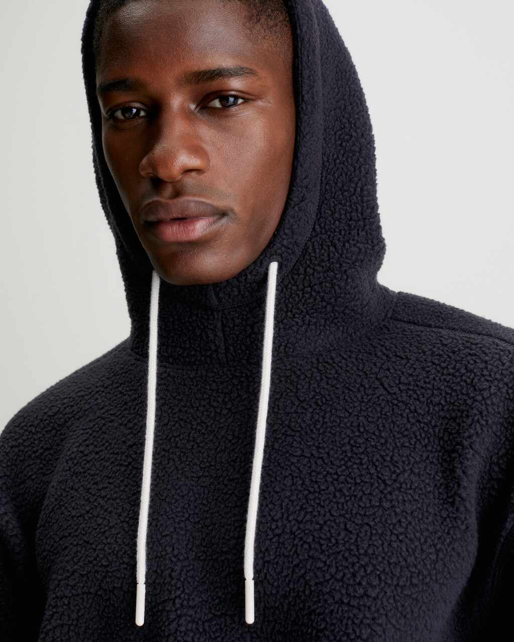 Teddy Sherpa Hoodie, BLACK BEAUTY, hi-res