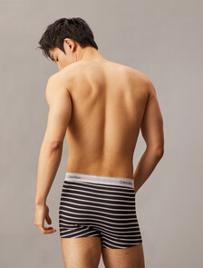 Icon Cotton Stretch Trunks 2 Pack, black/ leader stripe black, hi-res