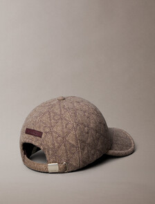 Embroidered Wool Felt Baseball Cap, Demitasse Heather, hi-res