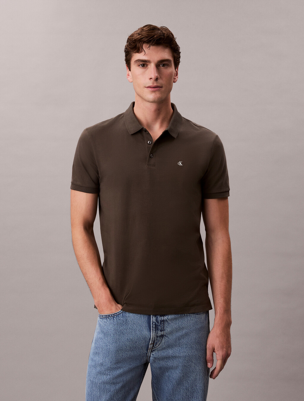 Classic Monogram Polo, Beluga, hi-res