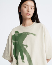 STANDARDS JUMP GRAPHIC CREWNECK T-SHIRT, Bone White, hi-res