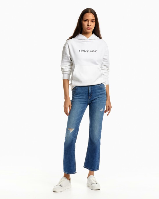 ITALIAN DENIM HIGH RISE BODY SLIM JEANS