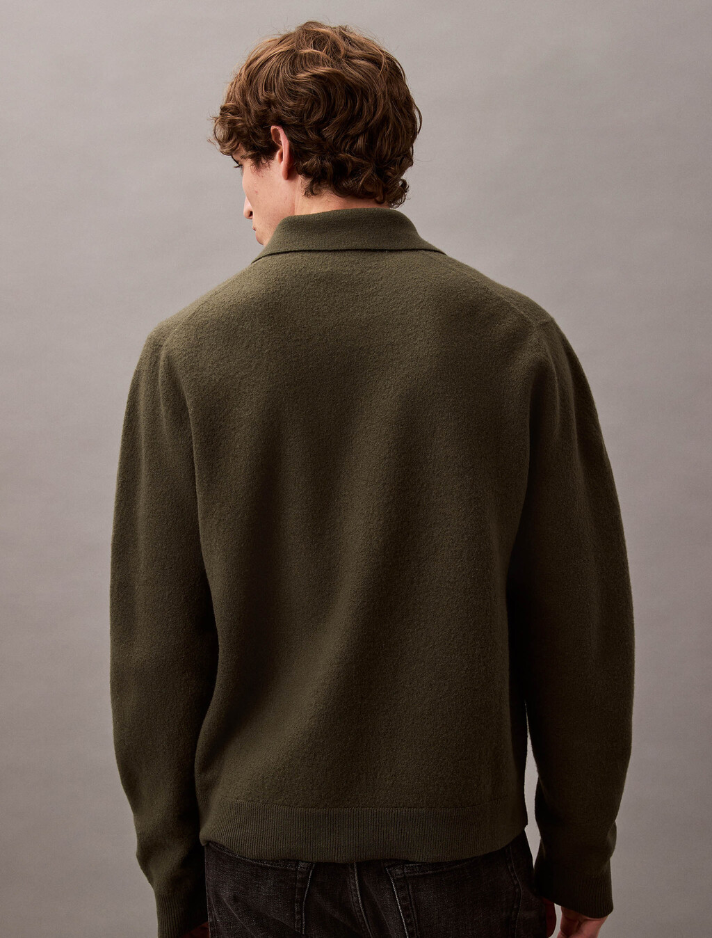 Boiled Wool Polo, Deep Depths, hi-res