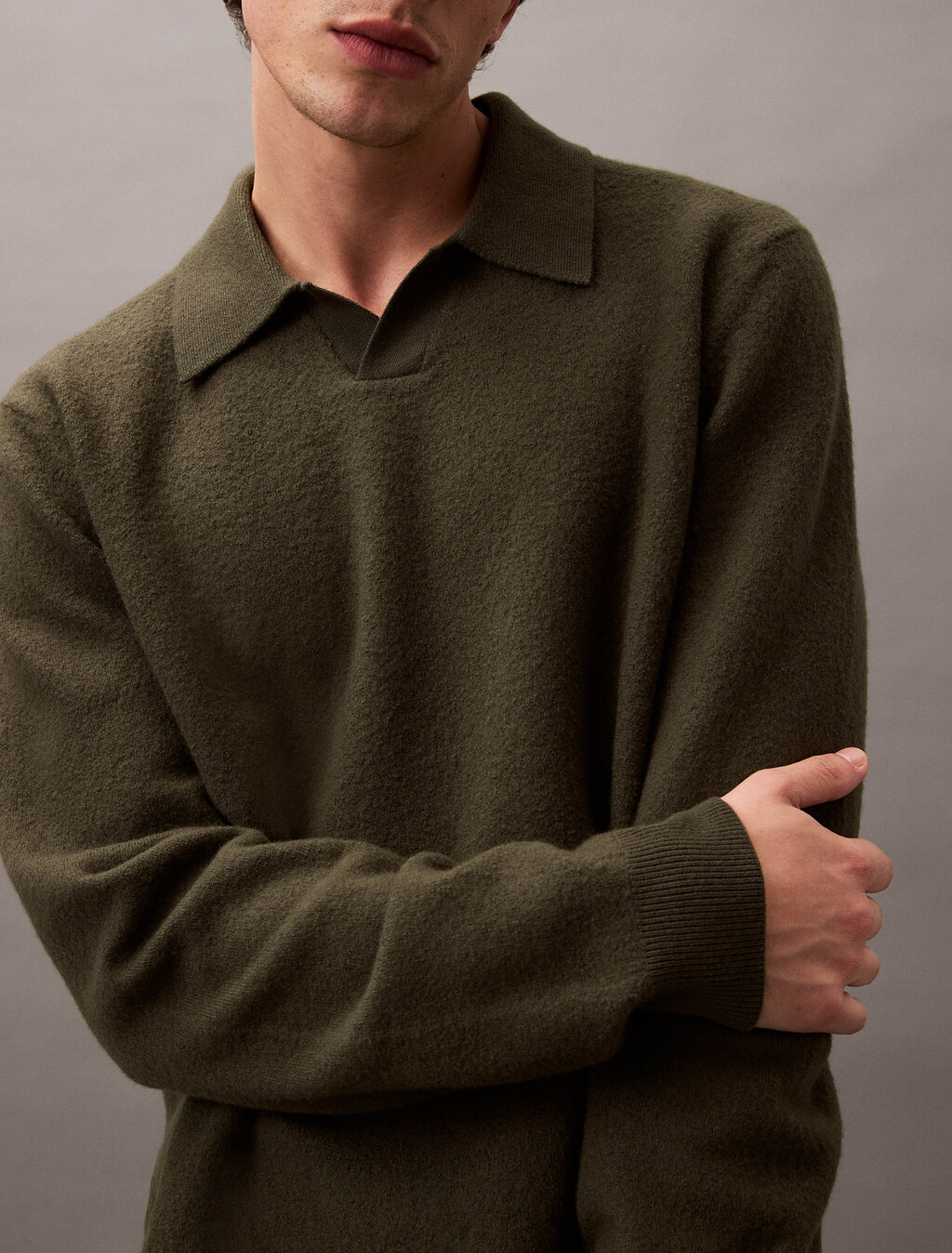 Boiled Wool Polo, Deep Depths, hi-res